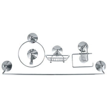 Wildberry Abs5148 5 Piece Suction Bathroom Accessories Set in Tools & DIY 