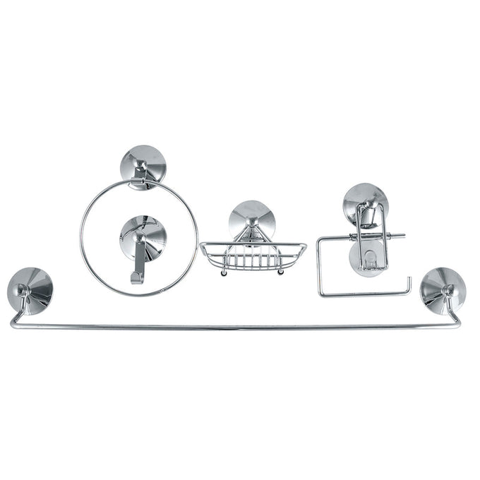 Wildberry Abs5148 5 Piece Suction Bathroom Accessories Set in Tools & DIY 