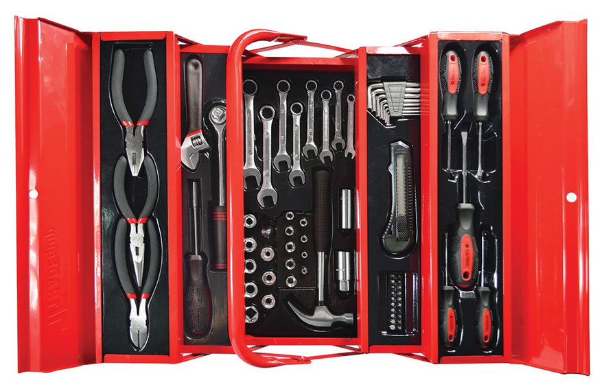 Tradequip Toolbox Kit 70pce 1/4''&1/2'' Drive