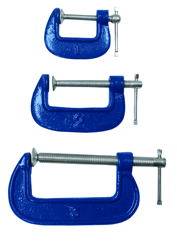 Fragram  G Clamp Set 3 Piece 25/50/75mm