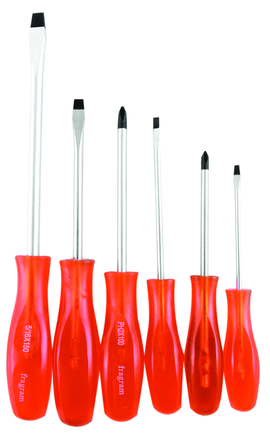 Image of Fragram Screwdriver Set Black Tip 6Pce