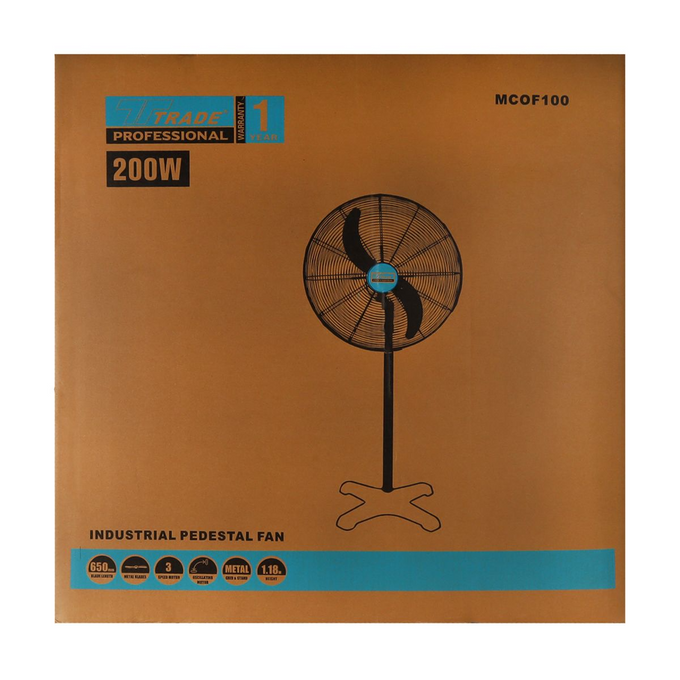 Industrial Pedestal Fan 200W