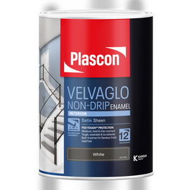 Plascon Velvaglo Non-Drip Enamel White 5L in Paint