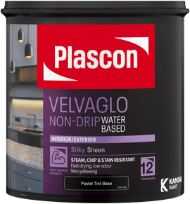 Plascon Velvaglo Non-Drip Enamel Waterbased White 1L in Paint