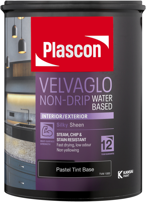 Plascon Velvaglo Non-Drip Enamel Waterbased White 5L in Paint