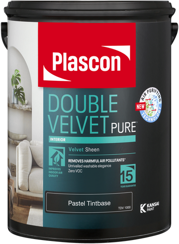 Plascon Double Velvet White 5L in Paint