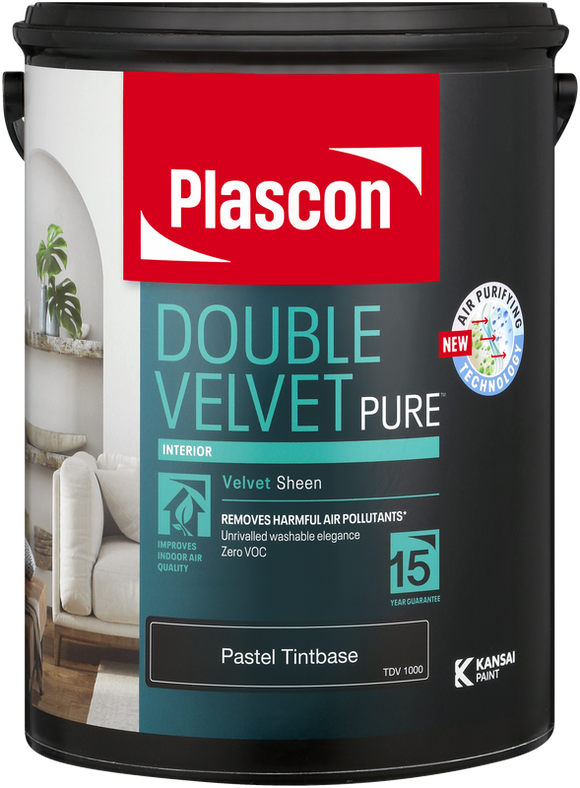 Plascon Double Velvet White 5L in Paint