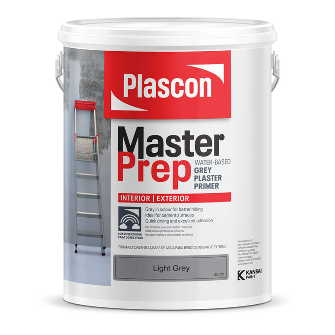Master Prep WB Plaster Primer Light Grey 5L in Paint
