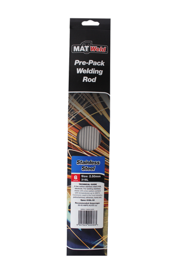 Matweld Rods Stainless Steel 2.5mm 8pk MAN0425 in Tools