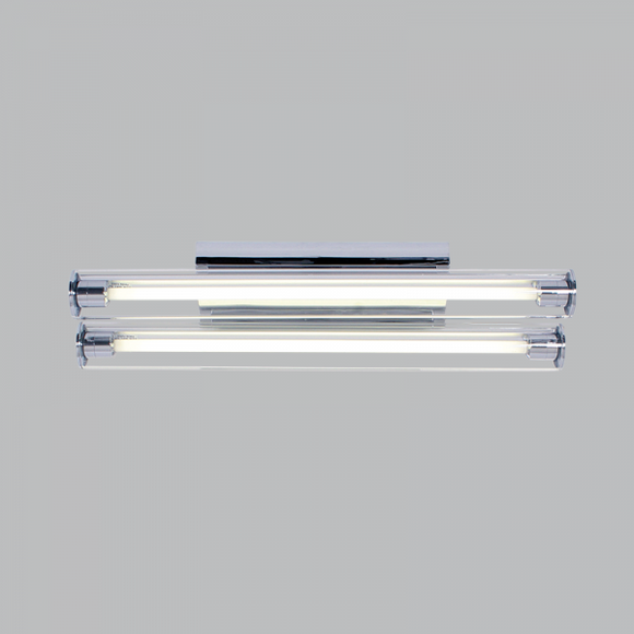 Brightstar Fitting Chrome Silver Plastic + Glass Cover Electronic Ballast FTL622