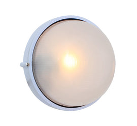 Eurolux Bulkhead Round Large Plain 240mm 1X100W White in Electrical & Lighting,Lighting,Interior Lighting