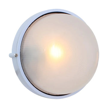 Eurolux Bulkhead Round Large Plain 240mm 1X100W White - image 01