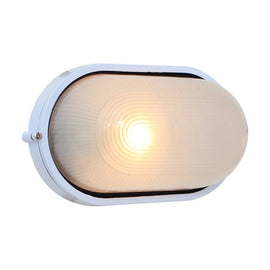 Eurolux Bulkhead Oval Large Plain 280mm 1X100W White - image 01