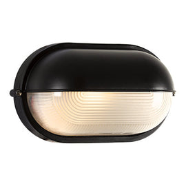 Eurolux Oval Bulkhead Large Eyelid Black 100w in Electrical & Lighting_Interior Lighting