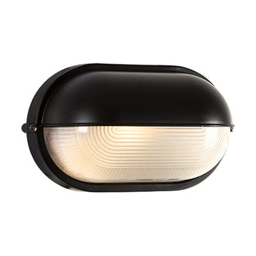 Eurolux Oval Bulkhead Large Eyelid Black 100w - image 01