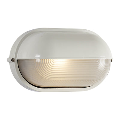 Eurolux Oval Bulkhead Large Eyelid White 100w in Electrical & Lighting_Interior Lighting
