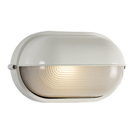 Eurolux Oval Bulkhead Large Eyelid White 100w in Electrical & Lighting_Interior Lighting