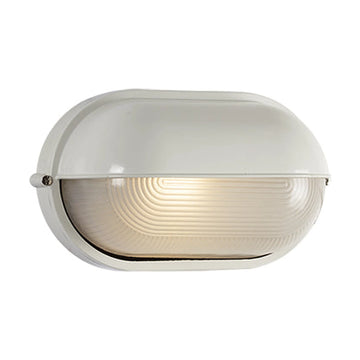 Eurolux Oval Bulkhead Large Eyelid White 100w - image 01