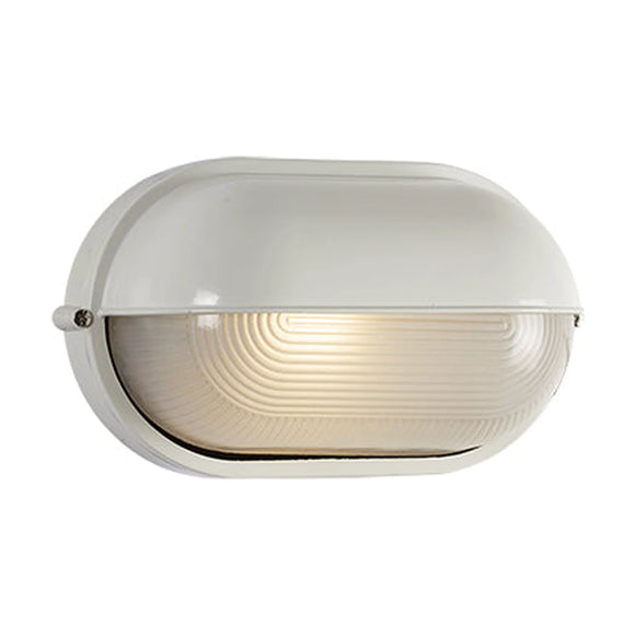 Eurolux Oval Bulkhead Large Eyelid White 100w - image 01