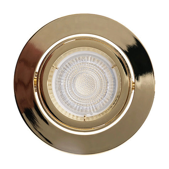 Eurolux Downlight Standard Tilt Twist 94mm Polished Brass - image 01