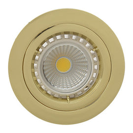 Eurolux Downlight Standard Straight Twist 80mm Polished Brass in Electrical & Lighting,Lighting,Interior Lighting