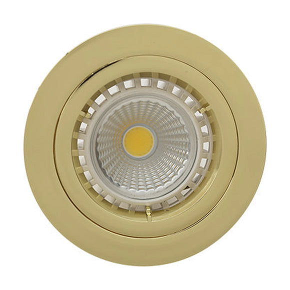 Eurolux Downlight Standard Straight Twist 80mm Polished Brass - image 01