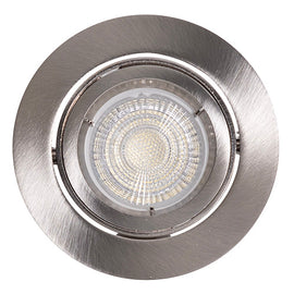 Eurolux Downlight Standard Tilt Twist 94mm Satin Chrome in Electrical & Lighting,Lighting,Interior Lighting