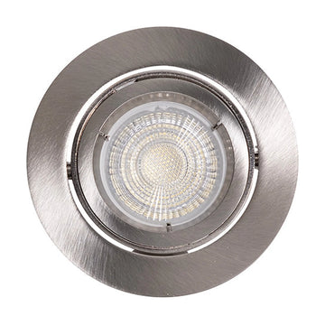 Eurolux Downlight Standard Tilt Twist 94mm Satin Chrome - image 01