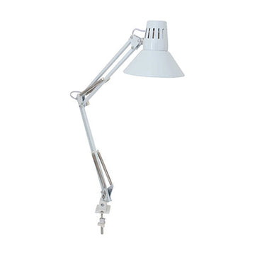 Eurolux Study Lamp Adjustable Desk Clamp White - image 01