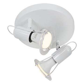 Eurolux Spotlight Mini Disc 2 Light R50 190mm White in Electrical & Lighting,Lighting,Interior Lighting