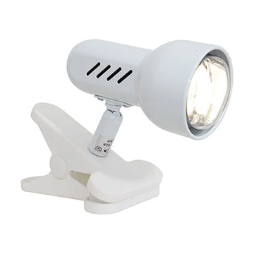Eurolux Table Lamp Mini Turbo Desk Clamp 65mm White - image 01