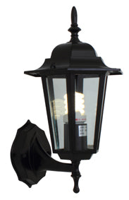 Eurolux Lantern 6 Panel Upfacing Black in Electrical & Lighting,Lighting,Exterior Lighting