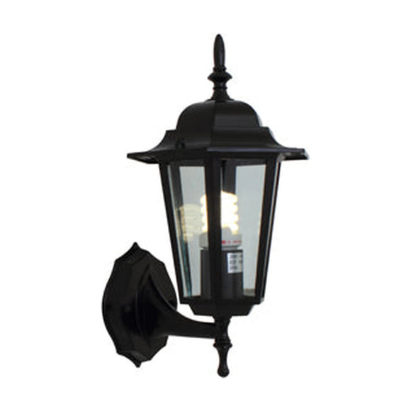 Eurolux Lantern 6 Panel Upfacing Black - image 01