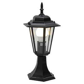 Eurolux Lantern 6 Panel Pedestal Black in Electrical & Lighting,Lighting,Exterior Lighting