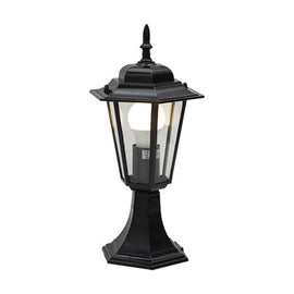Eurolux Lantern 6 Panel Pedestal Black - image 01