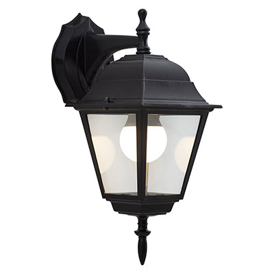 Eurolux Lantern 4 Panel Downfacing Black in Electrical & Lighting,Lighting,Exterior Lighting