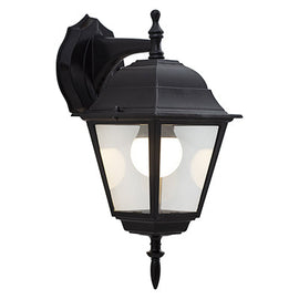 Eurolux Lantern 4 Panel Downfacing Black in Electrical & Lighting,Lighting,Exterior Lighting