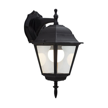 Eurolux Lantern 4 Panel Downfacing Black - image 01