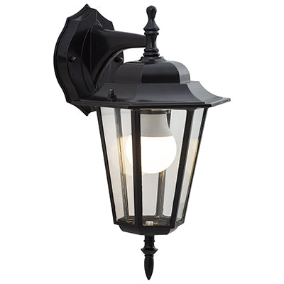 Eurolux Lantern 6 Panel Downfacing Black in Electrical & Lighting,Lighting,Exterior Lighting