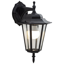 Eurolux Lantern 6 Panel Downfacing Black in Electrical & Lighting,Lighting,Exterior Lighting