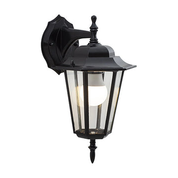 Eurolux Lantern 6 Panel Downfacing Black - image 01