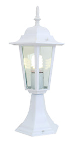 Eurolux Lantern 6 Panel Pedestal White in Electrical & Lighting,Lighting,Exterior Lighting