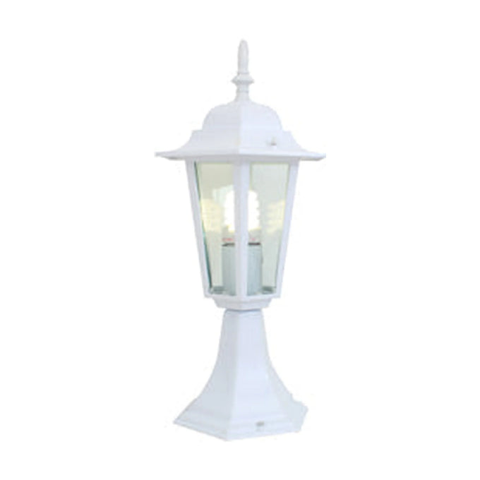 Eurolux Lantern 6 Panel Pedestal White - image 01