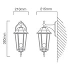 Eurolux Lantern 6 Panel Downfacing White - image 01