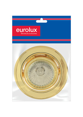 Eurolux Downlight GU10 PAR16 50W 220V Polished Brass in Electrical & Lighting,Lighting,Interior Lighting