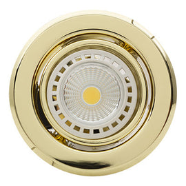 Eurolux Downlight Standard Tilt 94mm Polished Brass in Electrical & Lighting,Lighting,Interior Lighting