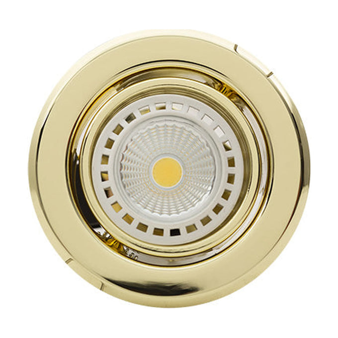 Eurolux Downlight Standard Tilt 94mm Polished Brass - image 01