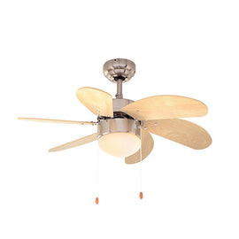 Eurolux Turbo Swirl Ceiling Fan 6 Blades Natural Wood 50W in Electrical & Lighting,Lighting,Ceiling Fans