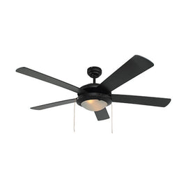 Eurolux Comet Ceiling Fan 5 Blades Black 60W - image 01