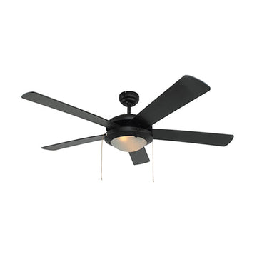 Eurolux Comet Ceiling Fan 5 Blades Black 60W - image 01